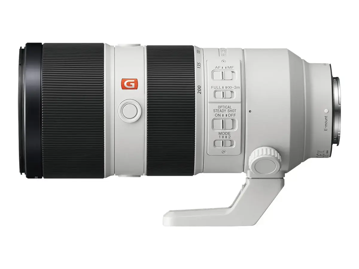 Sony SEL70200GM, teleobjektyvas, 23/18, 70-200 mm, vaizdo stabilizatorius, E formos laikiklis, automatinis fokusavimas