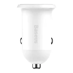 Baseus CCALLP-02 Grain Pro Car Charger Dual USB 4.8A White