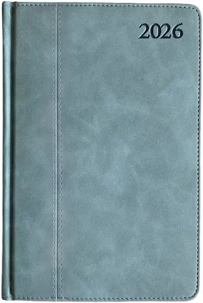 Kalendorius PREMIER PLUS 2026, PU, A5, turkio LT