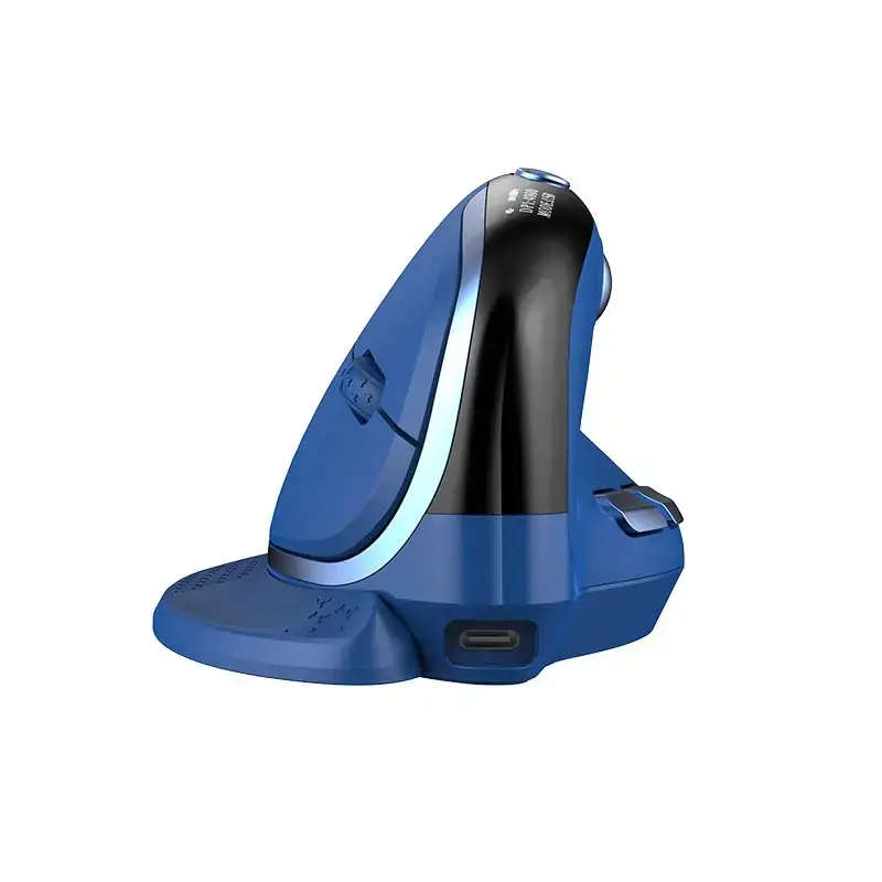 Wireless Ergonomic Mouse Delux M618XSD BT+2.4G RGB (blue)