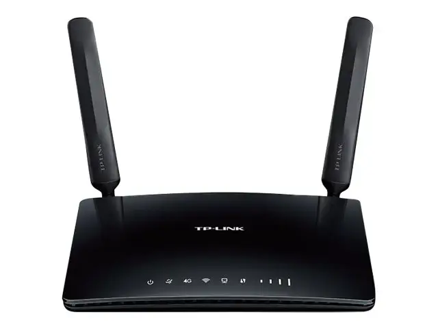 TP-Link 300 Mbps belaidis N 4G LTE maršrutizatorius, "Wi-Fi 4" (802.11n), vienos juostos (2,4 GHz), Ethernet LAN, 3G, juodas, stalinis maršrutizatorius
