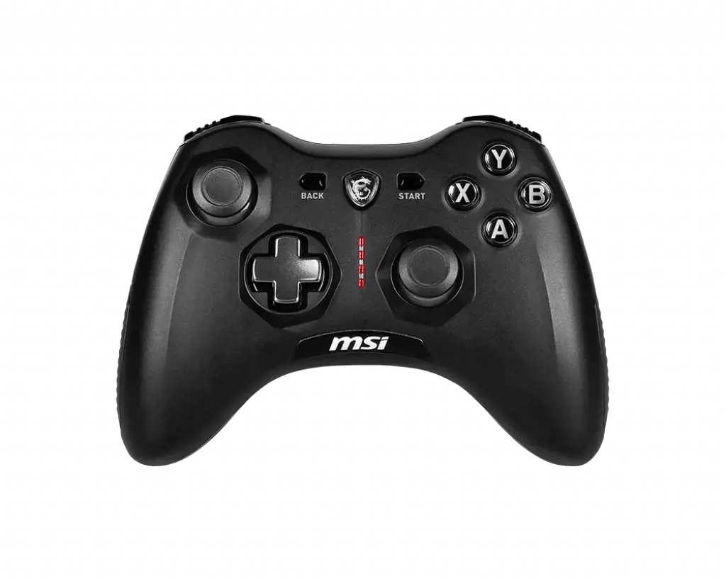 MSI FORCE GC20 V2 žaidimų valdiklis "Paruoštas kompiuteriui ir "Android", laidinis, reguliuojamas D-pad dangtelis, du vibraciniai varikliukai, ergonomiškas dizainas, nuimami kabeliai", žaidimų valdiklis, "Android", kompiuteris, galinis mygtukas, D-pad, makro mygtukas, maitinimo mygtukas, pradžios mygtukas, turbo mygtukas, analoginis / skaitmeninis, laidinis, USB 2.0