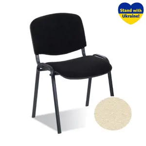 Lankytojų kėdė NOWY STYL ISO BLACK odos imitacija, smėlinė sp. V- 18