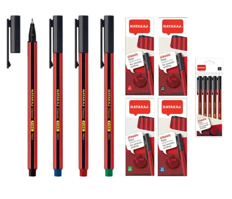 Tušinukas NATARAJ CLASSIC, 0,7 mm, juoda, 12 vnt.
