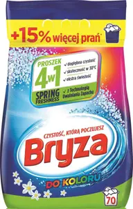 BRYZA 4-in-1 Color SPRING FRESHNESS skalbimo milteliai 70 skalbimų 4,55 kg
