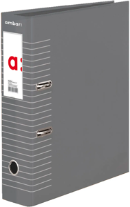 A4 Lever Arch File Ambar Strip Grey
