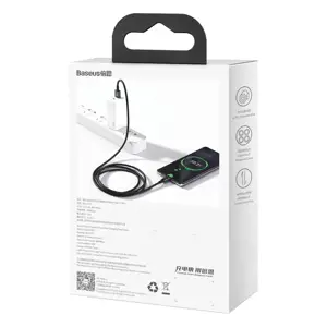 Baseus Superior USB - USB Typ C fast charging data cable 66 W (11 V | 6 A) Huawei SuperCharge SCP 2 m black (CATYS-A01)
