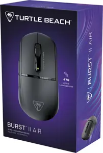 Turtle Beach Burst II Air, Right-hand, Optical, RF Wireless + Bluetooth, 26000 DPI, Black