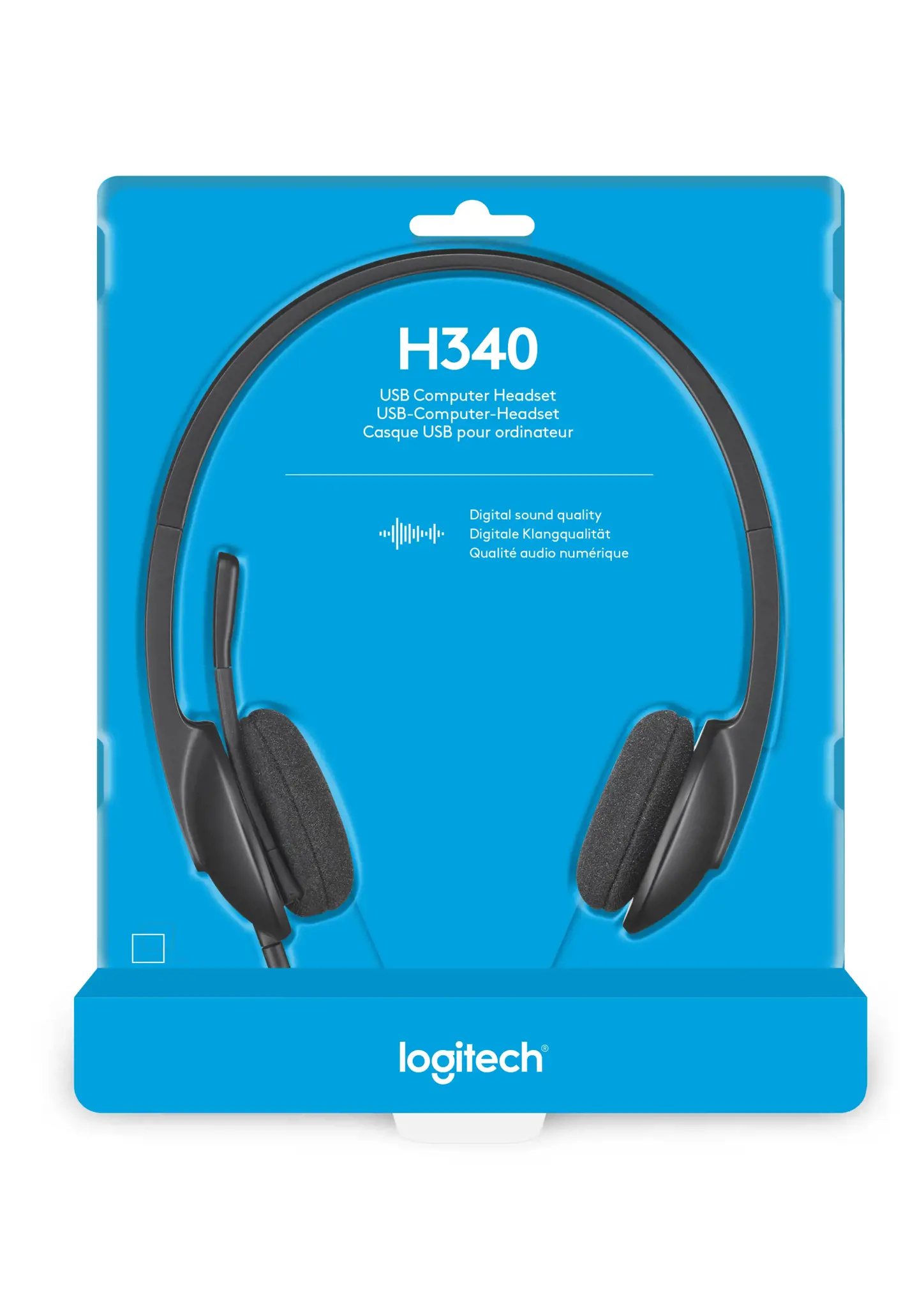 "Logitech Usb H340", laidinis, biuro / skambučių centras, 20 - 20000 Hz, 100 g, ausinės, juodos spalvos