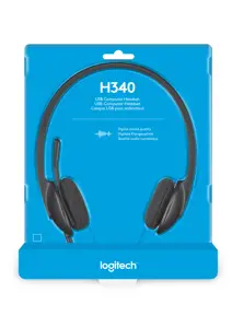 "Logitech Usb H340", laidinis, biuro / skambučių centras, 20 - 20000 Hz, 100 g, ausinės, juodos spalvos