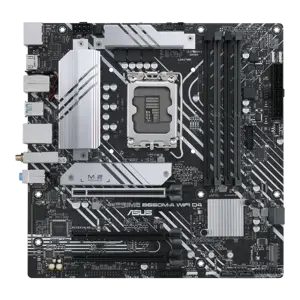 ASUS PRIME B660M-A WIFI D4, "Intel", LGA 1700, "Intel® Celeron®", "Intel® Core™ i3", "Intel® Core™ …