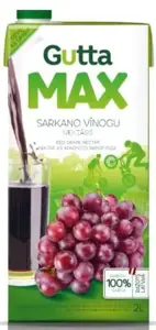 Raudonųjų vynuogių nektaras GUTTA Max, 2 l