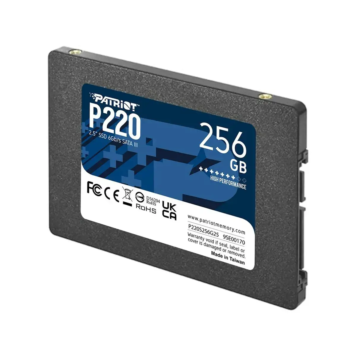 SSD diskas PATRIOT MEMORY P220S256G25 256 GB, 2.5", SATA 6Gb/s