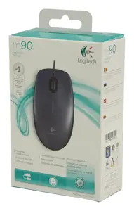 LOGITECH M90 laidinė pelė "optiacl Mouse", juoda, USB