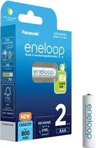 Panasonic Eneloop AAA 800mAh rechargeable - 2 pcs