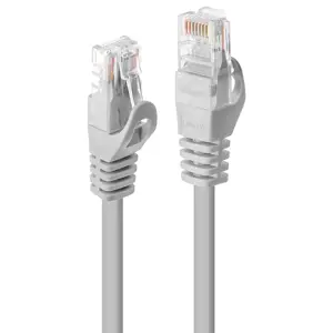 "Lindy" 0,5 m Cat.5e U/UTP kabelis, pilkas, 0,5 m, Cat5e, U/UTP (UTP), RJ-45, RJ-45