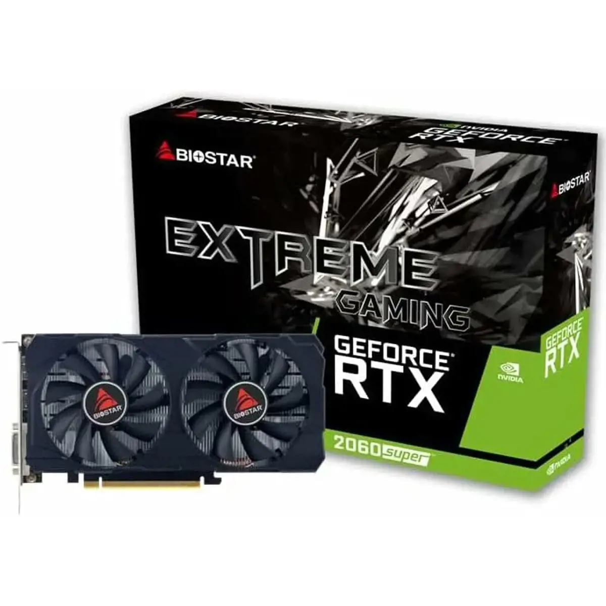 Vaizdo plokštė BIOSTAR GeForce RTX 2060 SUPER 8 GB, GDDR6, VN2066RF82