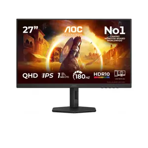 AOC | Q27G4XF | 27 " | IPS | 16:9 | 180 Hz | 1 ms | 2560 x 1440 pixels | 300 cd/m² | HDMI ports quantity 1 | Black | Warranty 36 month(s)