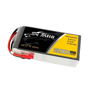 Akumuliatorius Tattu 22000mAh 22.2V 30C 6S1P LiPo AS150+XT150