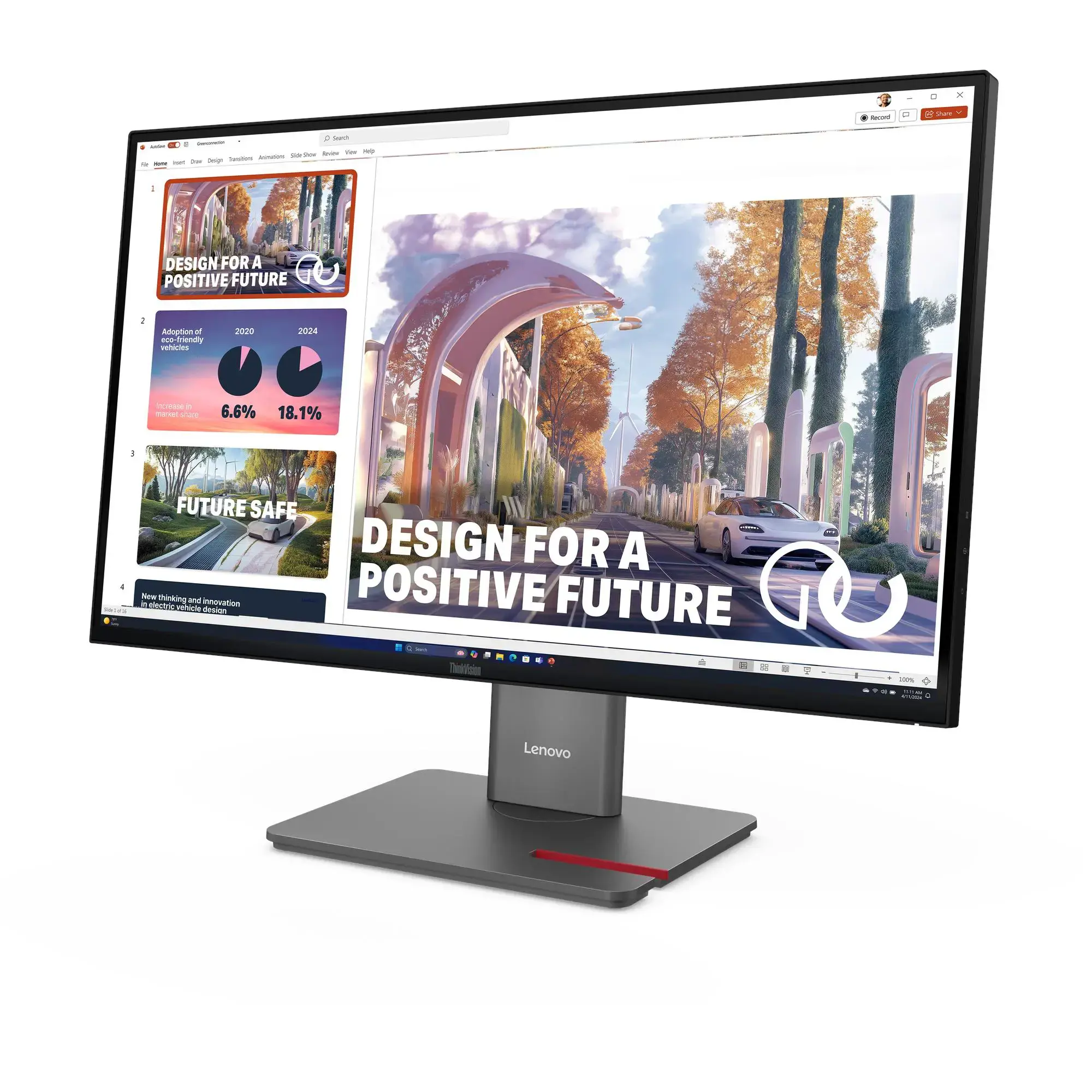 LENOVO 27" P27QD-40 QHD IPS 16:9 120HZ DP/HDMI/USB-C(140W)/RJ45