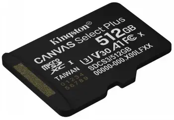 MEMORY MICRO SDXC 512GB UHS-I/SDCS3/512GBSP KINGSTON