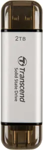 Išorinis SSD diskas TRANSCEND ESD310 2TB USB-C USB 3D NAND Įrašymo sparta 950 MBajtų/sek Skaitymo s…