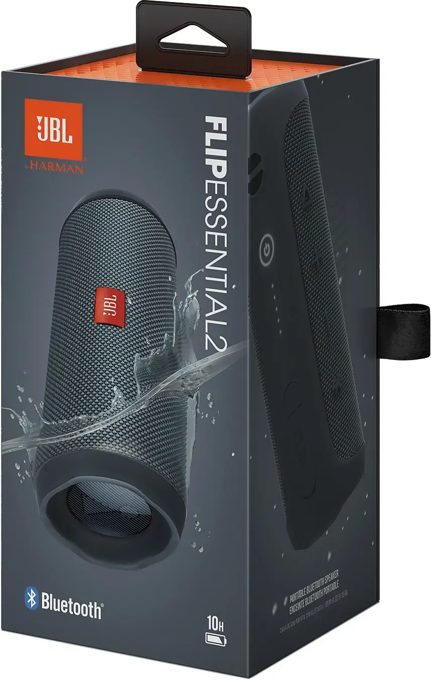 JBL Flip Essential 2 Nešiojama garso kolonėlė, Wireless, Bluetooth, Gun Metal