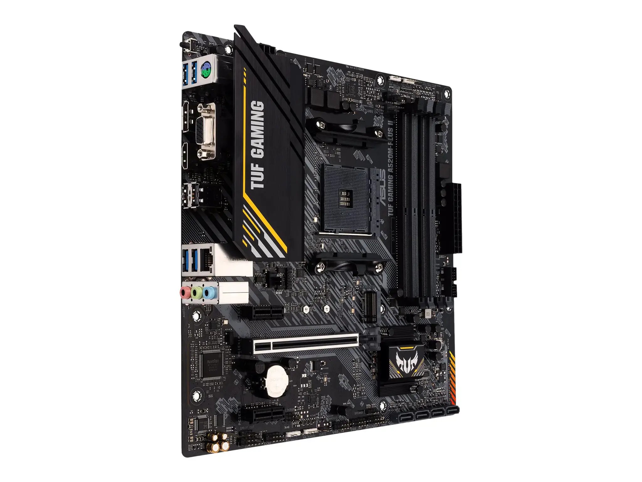 ASUS TUF GAMING A520M-PLUS II, AMD, "Socket AM4", "AMD Ryzen™ 3", "AMD Ryzen™ 5", "AMD Ryzen™ 7", 3 kartos "AMD Ryzen™ 9", 5 kartos "AMD Ryzen 9", "Socket AM4", DDR4-SDRAM, 128 GB