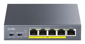 Cudy GS1005P network switch Unmanaged Gigabit Ethernet (10/100/1000) Power over Ethernet (PoE) Grey