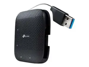 TP-Link UH400, USB 3.2 Gen 1 (3.1 Gen 1) Type-A, USB 3.2 Gen 1 (3.1 Gen 1) Type-A, 5000 Mbit/s, juoda, 71 mm, 71 mm, 71 mm