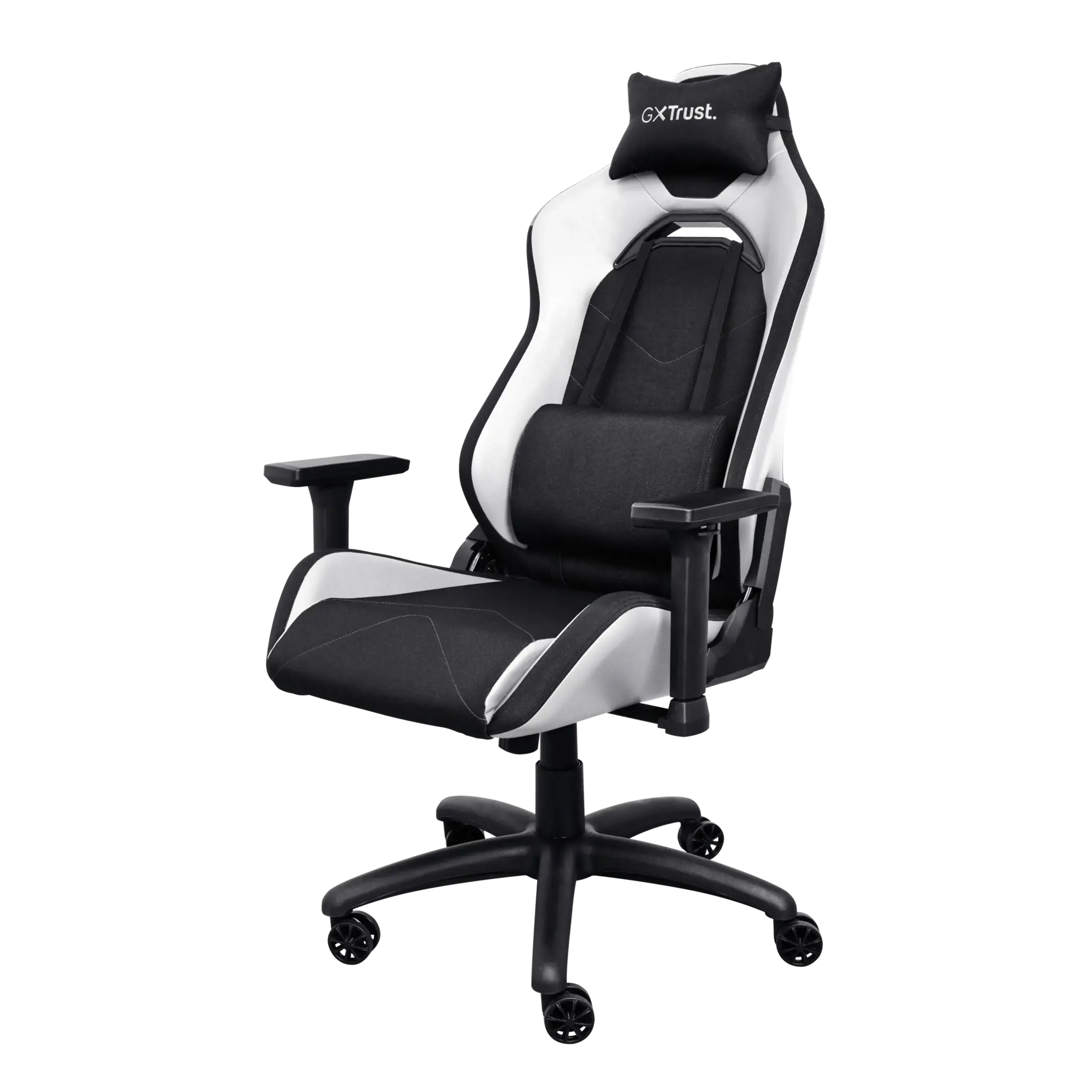 Trust GXT 714 RUYA, Universali žaidimų kėdė, 150 kg, 195 cm, juoda, juoda, mediena