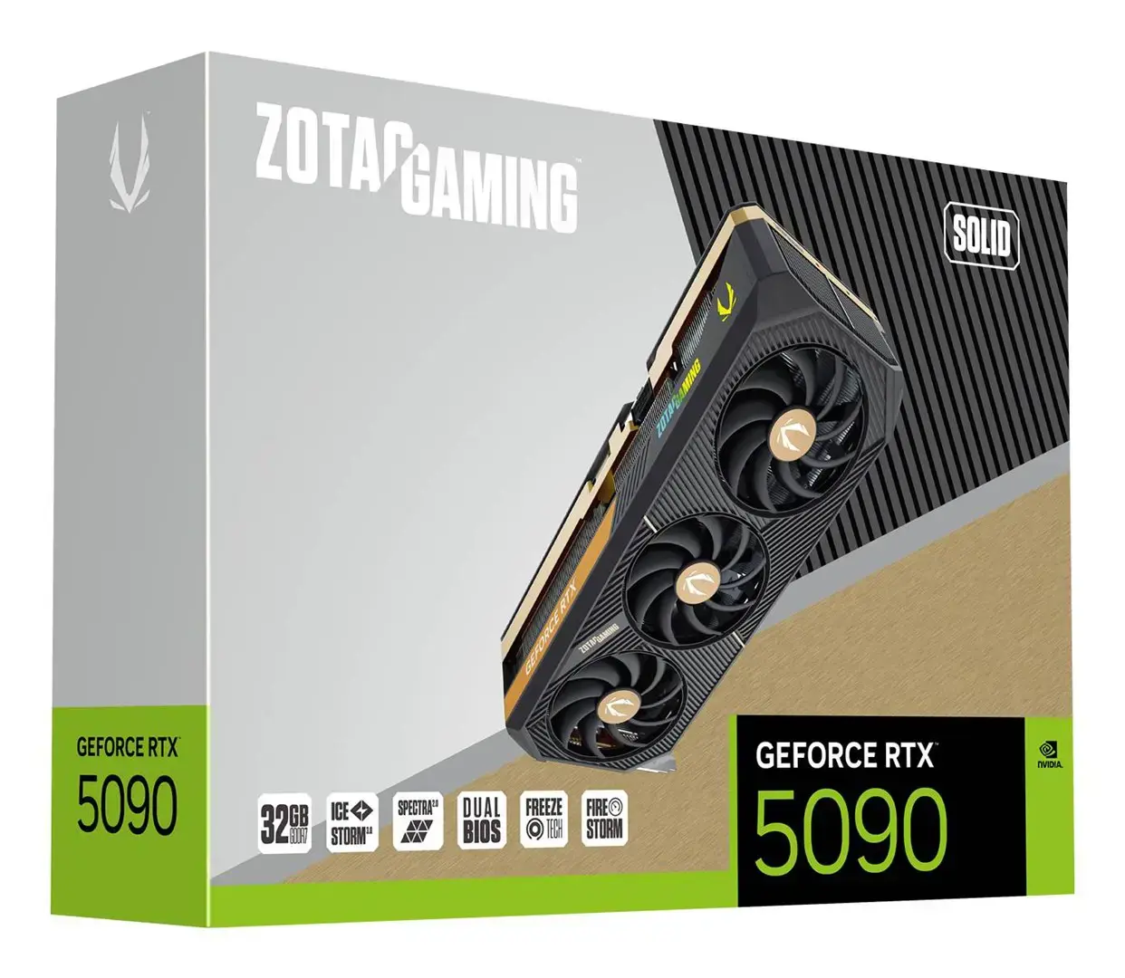Vaizdo plokštė ZOTAC GeForce RTX 5090 32 GB, GDDR7, ZT-B50900D-10P