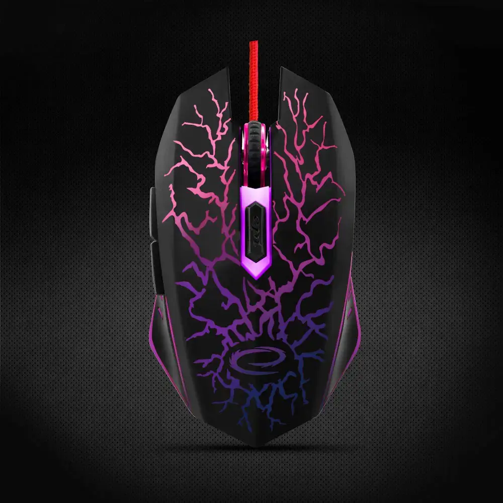ESPERANZA EGM211R - 5901299925560 MX211 LIGHTINING LAIDINĖ 6D ŽAIDIMŲ OPTINĖ PELĖ USB MX211-RED