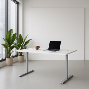 Reguliuojamo aukščio stalas Up Up Bjorn Pilkas, Stalviršis M Baltas