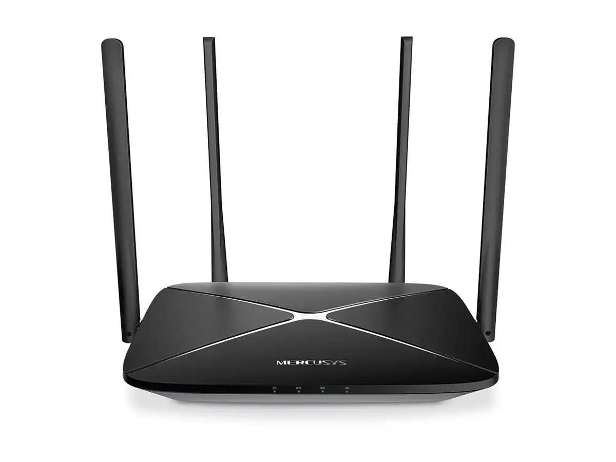 TP-LINK MERCUSYS AC12G AC1200 dviejų juostų WiFi 802.11ac Gigabitinis maršrutizatorius 4xLAN 1xWAN