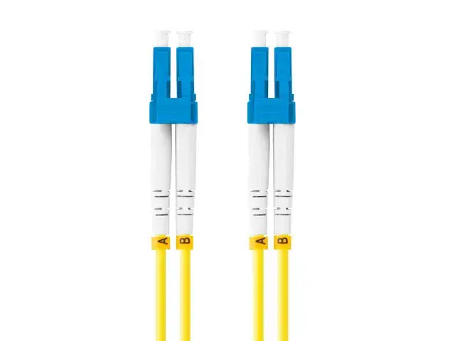 LANBERG fiber optic patchcord SM LC/UPC-LC/UPC duplex 1m LSZH g657a1 3.0mm yellow
