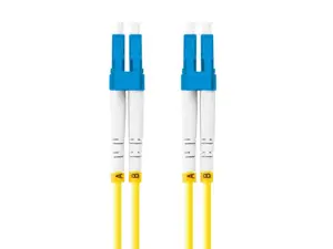 LANBERG fiber optic patchcord SM LC/UPC-LC/UPC duplex 1m LSZH g657a1 3.0mm yellow