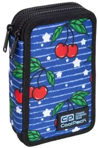 Forminis dviejų skyrių penalas su priedais CoolPack Jumper 2 Cherries