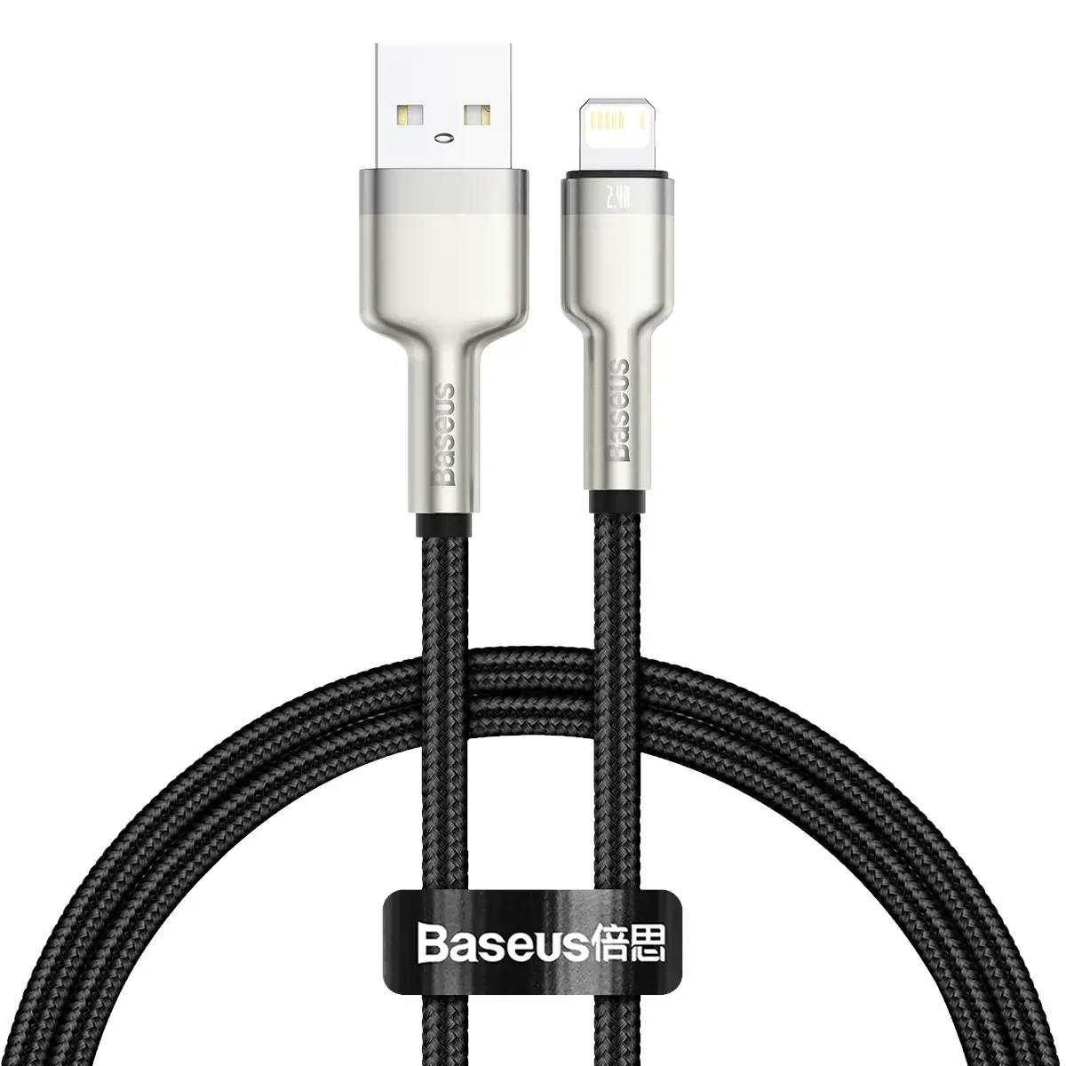 Baseus Cafule Series Metal Data Cable USB - Lightning 2.4A 0,25 m black (CALJK-01)