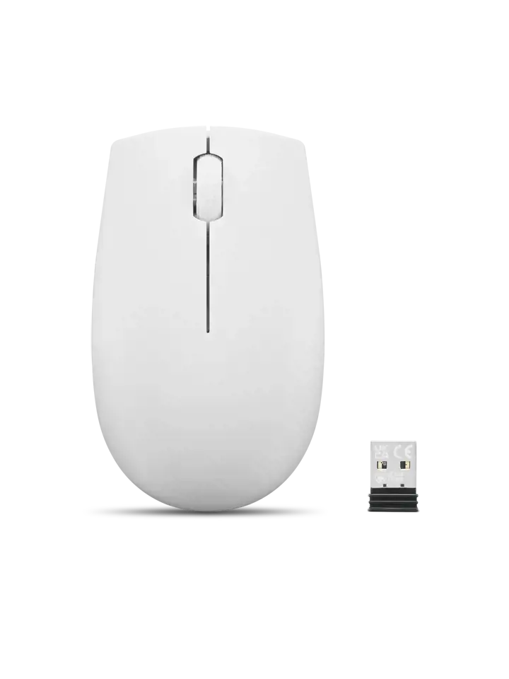Lenovo 300 WIRELESS MOUSE?GREY, Ambidextrous, Optical, RF Wireless, 1000 DPI, Grey