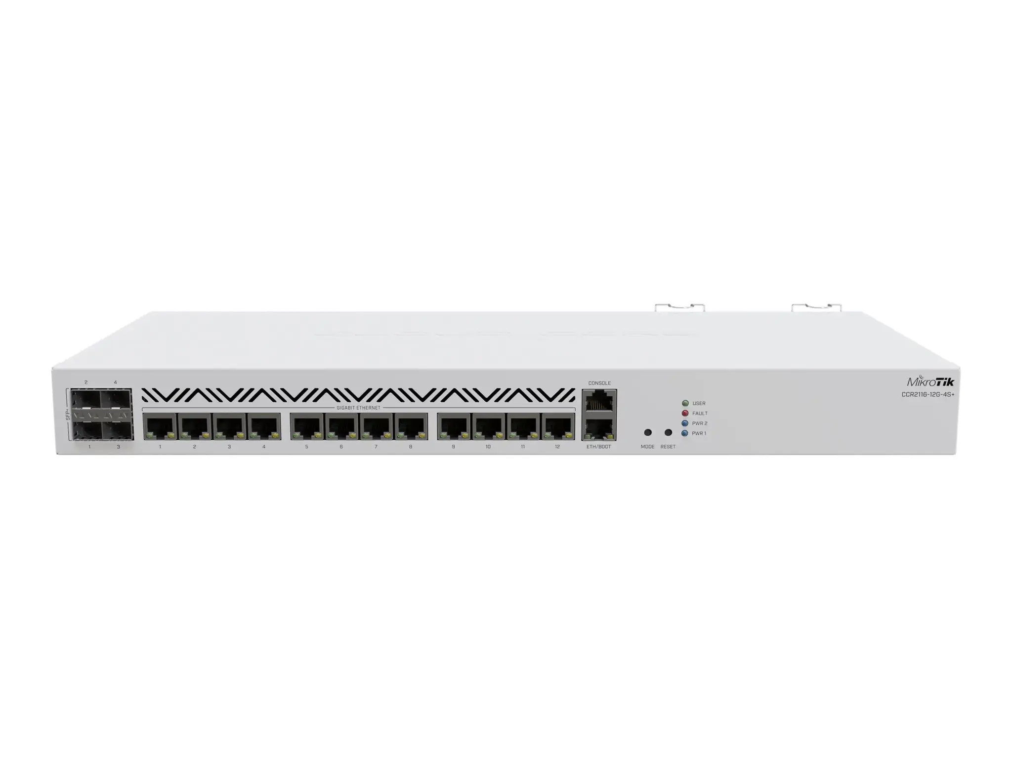 NET MARŠRUTIZATORIUS 1000M 12 PRIEVADŲ 4SFP+/CCR2116-12G-4S+ MIKROTIK