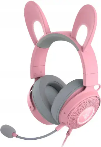 "Razer" laidinės, per ausis, kvarco, žaidimų ausinės, "Kraken V2 Pro", "Kitty Edition