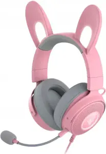 "Razer" laidinės, per ausis, kvarco, žaidimų ausinės, "Kraken V2 Pro", "Kitty Edition