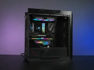 ASUS ROG Herculx vaizdo plokštės laikiklis, universalus, vaizdo plokštės laikiklis, termoplastikas, cinkas, juodas, pilkas, mėlynas, žalias, raudonas, 3 kontaktų adresuojamas RGB