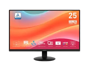 LCD Monitor MSI PRO MP252L 24.5" Business Tilt Panel IPS 1920x1080 16:9 100 Hz 1 ms Colour Black PR…