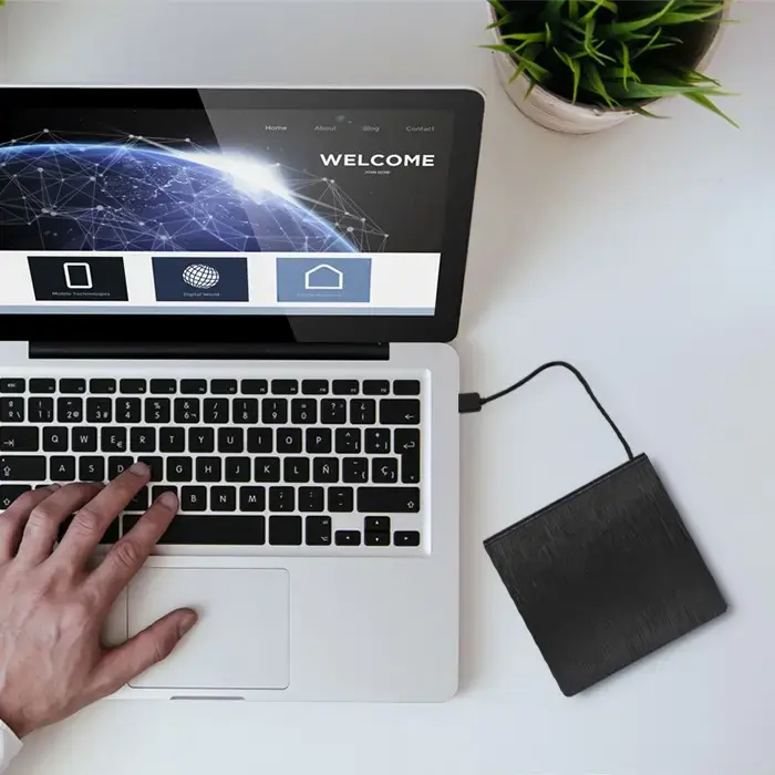 QOLTEC išorinis DVD-RW įrašymo įrenginys USB 3.0