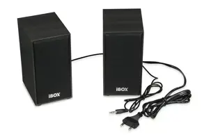 "IBOX IGLSP1B" GARSIAKALBIAI "I-BOX 2.0 SP1" JUODOS SPALVOS
