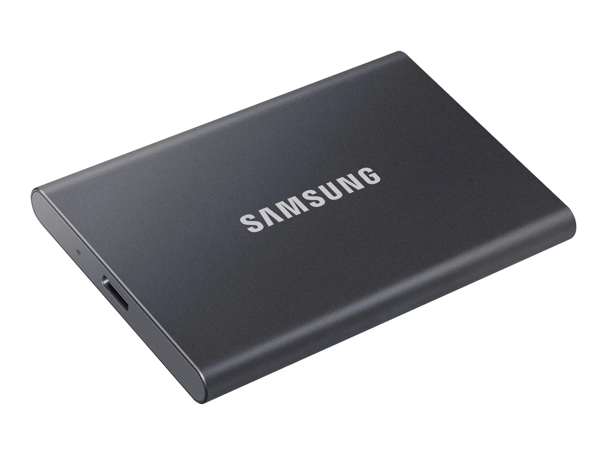"Samsung" nešiojamasis SSD diskas T7, 1000 GB, C tipo USB, 3.2 Gen 2 (3.1 Gen 2), 1050 MB/s, apsauga nuo slaptažodžio, pilkas