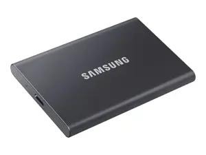 "Samsung" nešiojamasis SSD diskas T7, 1000 GB, C tipo USB, 3.2 Gen 2 (3.1 Gen 2), 1050 MB/s, apsauga nuo slaptažodžio, pilkas