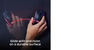 "HyperX Pulsefire" kilimėlis - medžiaginis (2XL), juodas, vienspalvis, medžiaginis, guminis, žaidimų pelės kilimėlis